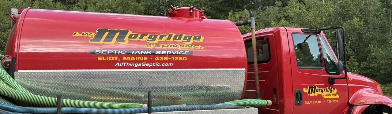 A Morgridge technician talking a customer through a septic system.