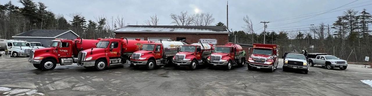 The full Morgridge fleet lined up across the yard.