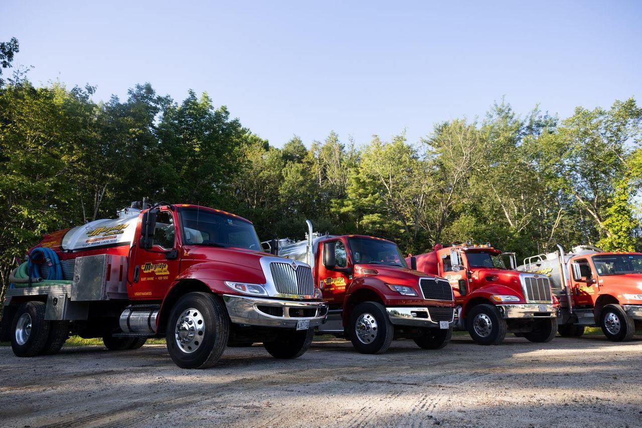 The Morgridge fleet lined up and ready to dispatch from the yard.